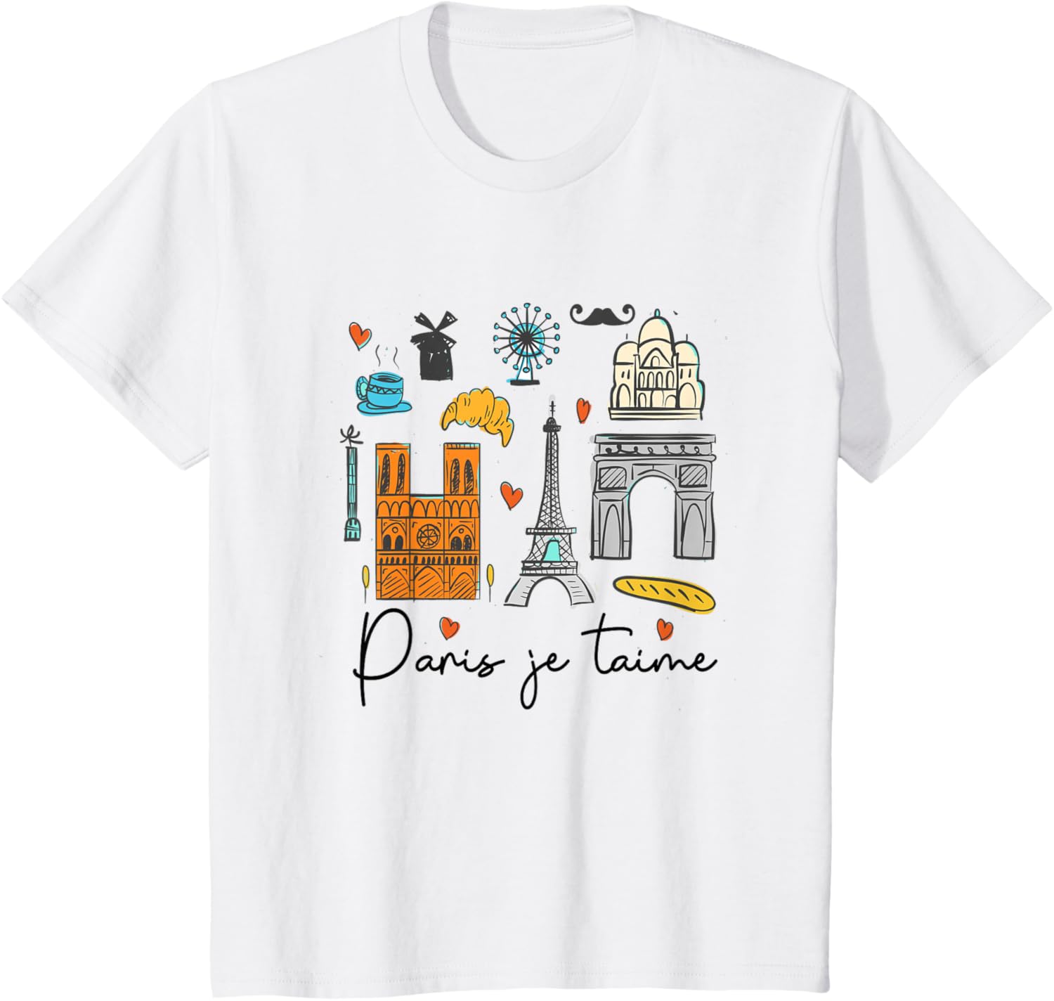 Paris Je T'aime Paris Lover Traveling France Baby Toddler T-Shirt